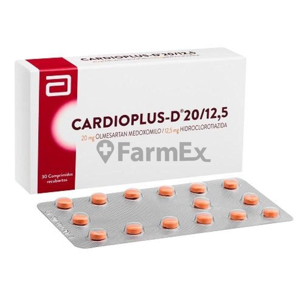Cardioplus D 20 / 12,5 mg x 30 comprimidos Farmex-VidaTres-Persistente